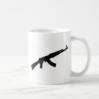 black gun ak 47 icon coffee mug