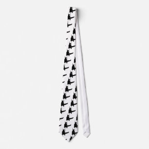 black gymnast icon tie