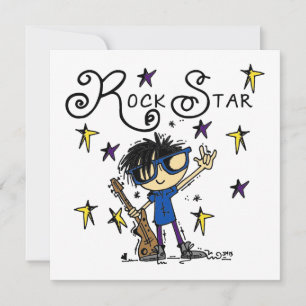 Black Hair Boy Rock Star