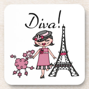 Black Hair Diva Coaster