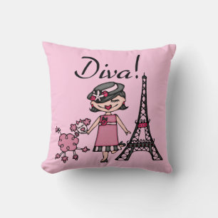 Black Hair Diva Cushion