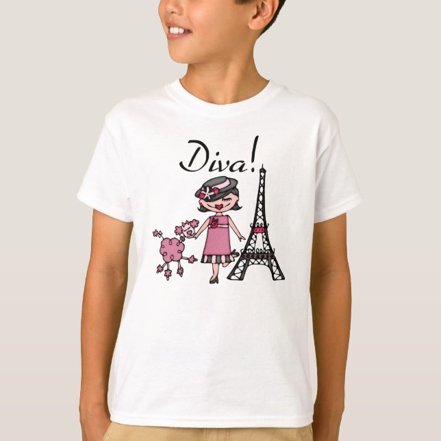 Black Hair Diva T-Shirt (Front)