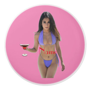 Black-haired Bikini Beauty Thunder_Cove  Ceramic Knob