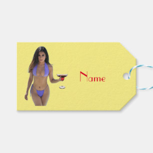 Black-haired Bikini Beauty Thunder_Cove Gift Tags