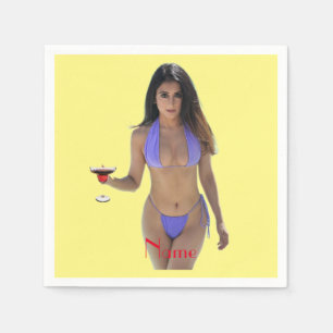 Black-haired Bikini Beauty Thunder_Cove  Napkin