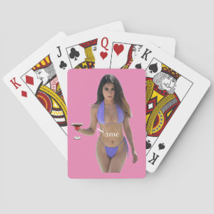 Black-haired Bikini Beauty Thunder_Cove Playing Cards