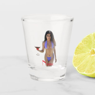 Black-haired Bikini Beauty Thunder_Cove  Shot Glass