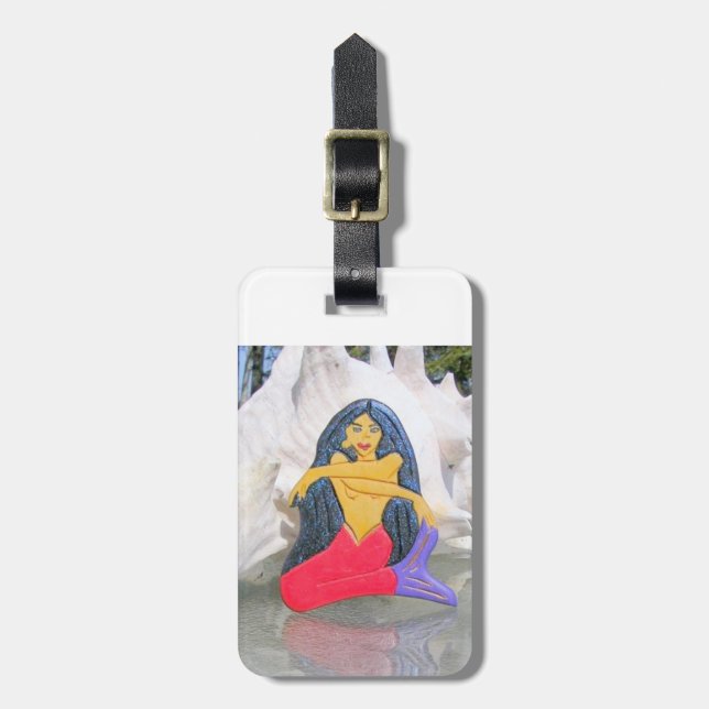 black-haired mermaid tag (Front Vertical)