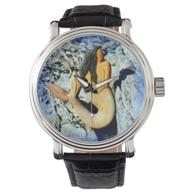 black-haired mermaid watch (Front)