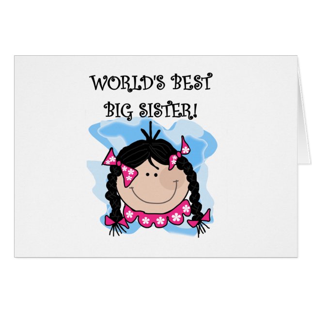 Black Haired World's Best Big Sister (Front Horizontal)