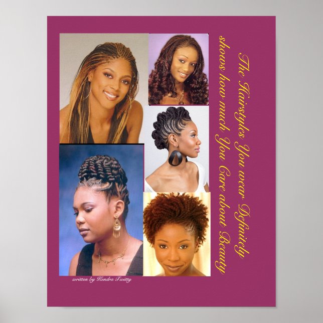 Black Hairstyles Poster (Front)
