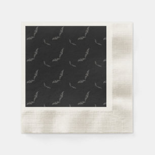 black Halloween/bat  Napkins
