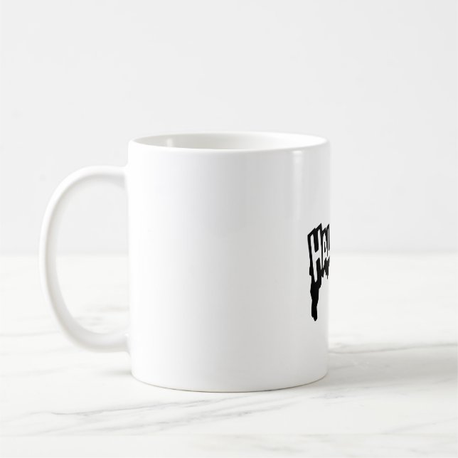 Black Halloween Coffee Mug (Left)