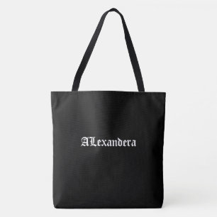 Black Halloween Personalised Tote Bag