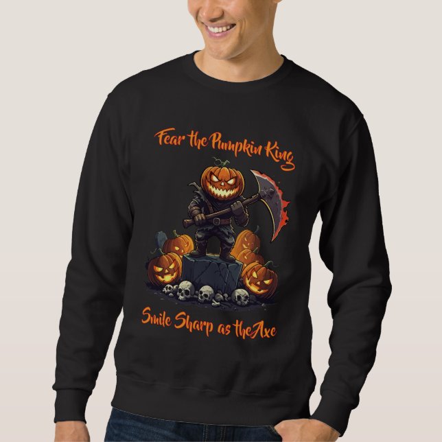 🖤 Black Halloween Pumpkin Kid Sweat 🎃 Sweatshirt (Front)