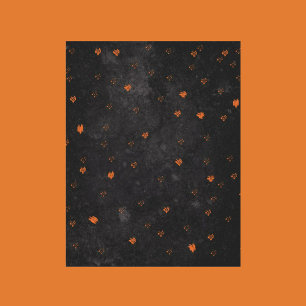Black Halloween Scrapbook Paper