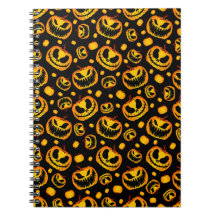 black halloween seamless pattern