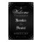 Black Halloween Spider & Web Welcome to Wedding