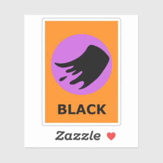 BLACK Halloween Sticker