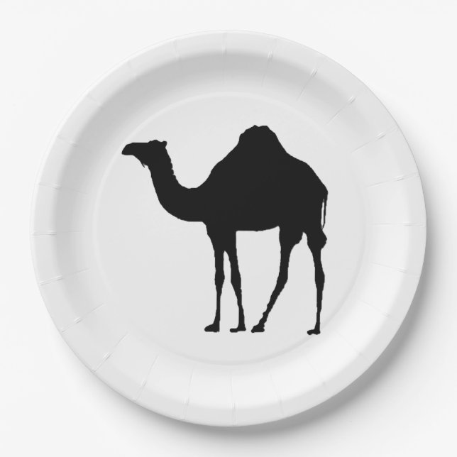 Black hamlet paper plate (Front)