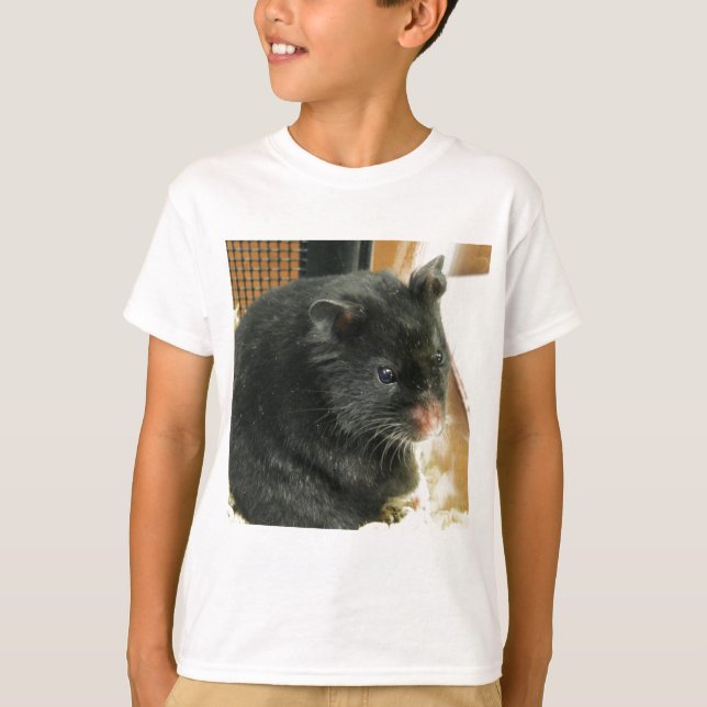 Black Hamster T-Shirt (Front)