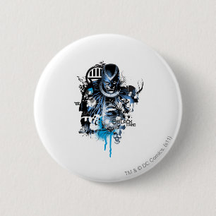 Black Hand - Blue Collage 6 Cm Round Badge