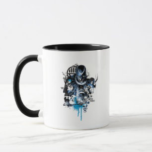 Black Hand - Blue Collage Mug