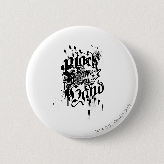 Black Hand - Collage 6 Cm Round Badge (Front)