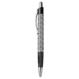 Black Hand Drawn Chevron Pattern