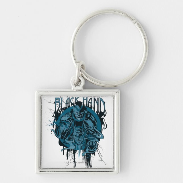 Black Hand - Graphic Collage Key Ring (Front)