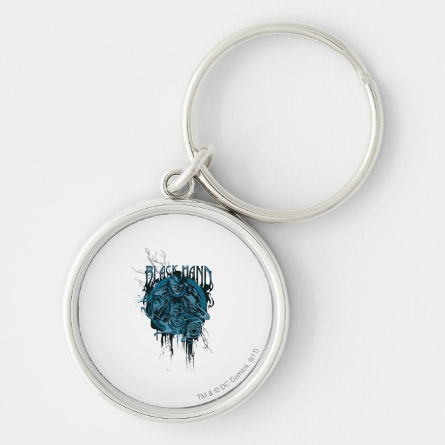 Black Hand - Graphic Collage Key Ring (Front)