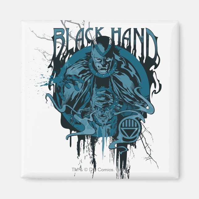 Black Hand - Graphic Collage Magnet (Front)