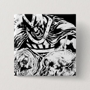 Black Hand with Skull Panel 2 15 Cm Square Badge