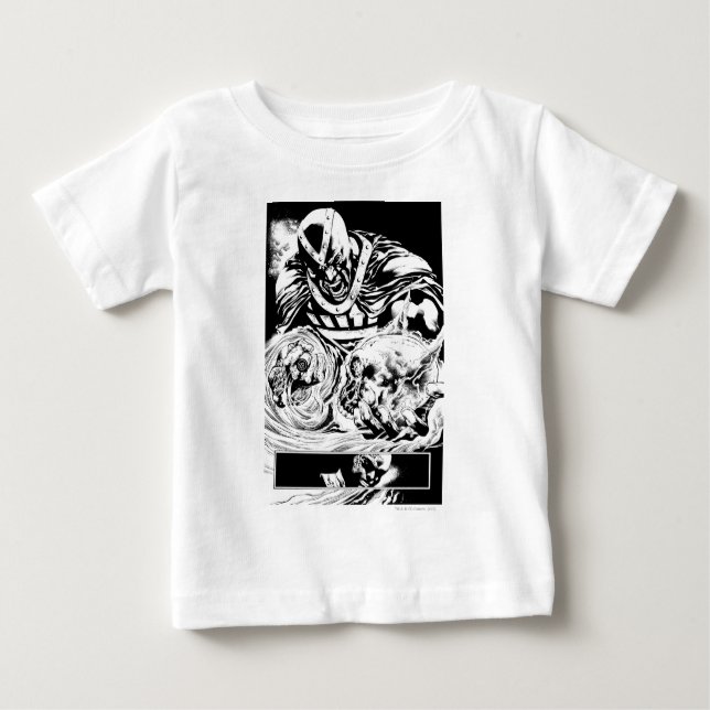 Black Hand with Skull Panel 2 Baby T-Shirt (Front)