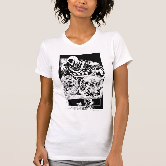 Black Hand with Skull Panel 2 T-Shirt (Front)