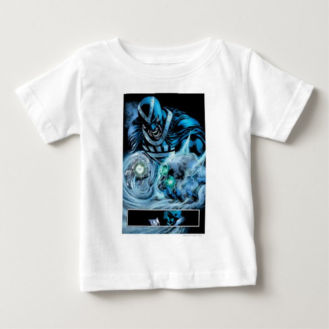 Black Hand with Skull Panel Baby T-Shirt (Front)