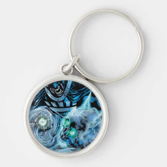 Black Hand with Skull Panel Key Ring (Front)