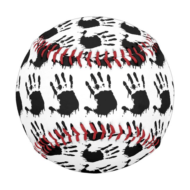 Black Handprints Baseball (Front)