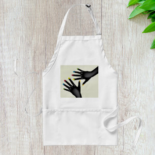 Black Hands with Colourful Nails Pop Art Standard Apron