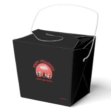 Black Happy Halloween Spooky Club Festival Favour