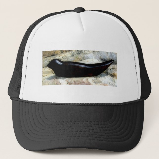 black harbour seal hat (Front)