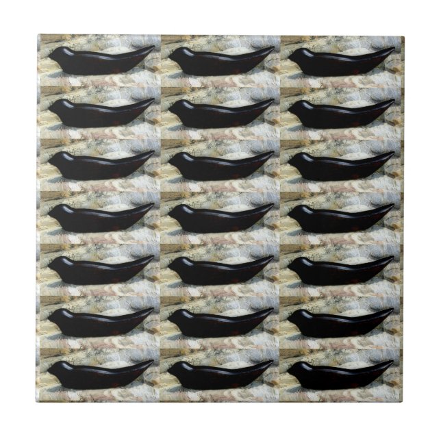 black harbour seal tile (Front)
