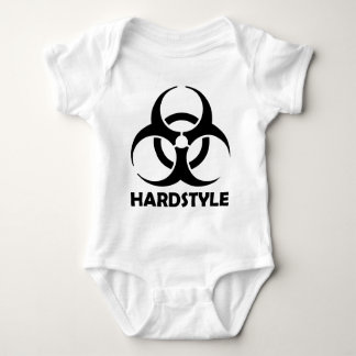 black hardstyle tribal baby bodysuit