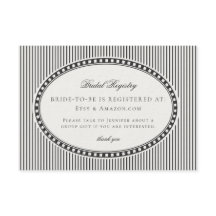 Black Harlequin Checkered Bridal Registry