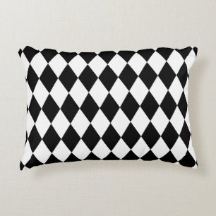 Black Harlequin Decorative Cushion