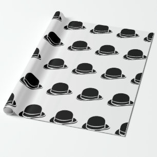 Black hat simple minimal wrapping paper