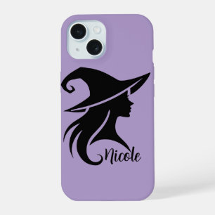 Black Hat Witch Wiccan Witches Halloween iPhone 15 Case