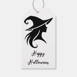 Black Hat Witch Wiccan Witches Halloween Party Gift Tags