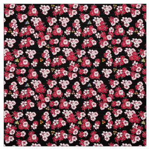 Black Hawaiian Solid Penguins Fabric
