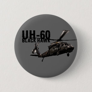 Black Hawk 6 Cm Round Badge